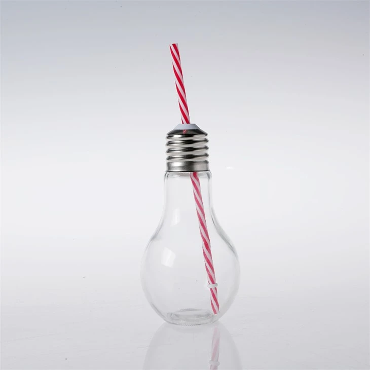 Light Bulb Shaped Glass Bottle