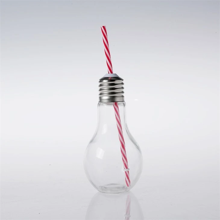 Light Bulb Shaped Glass Bottle
