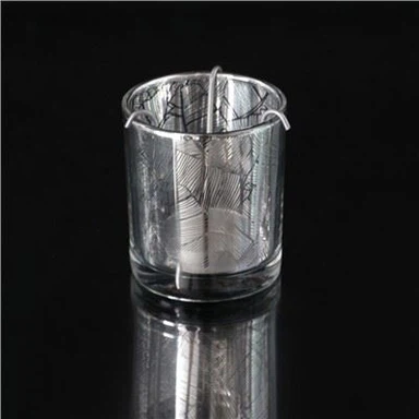 ที่วางเทียนแก้วไฟฟ้าที่วางเทียนเหล็ก